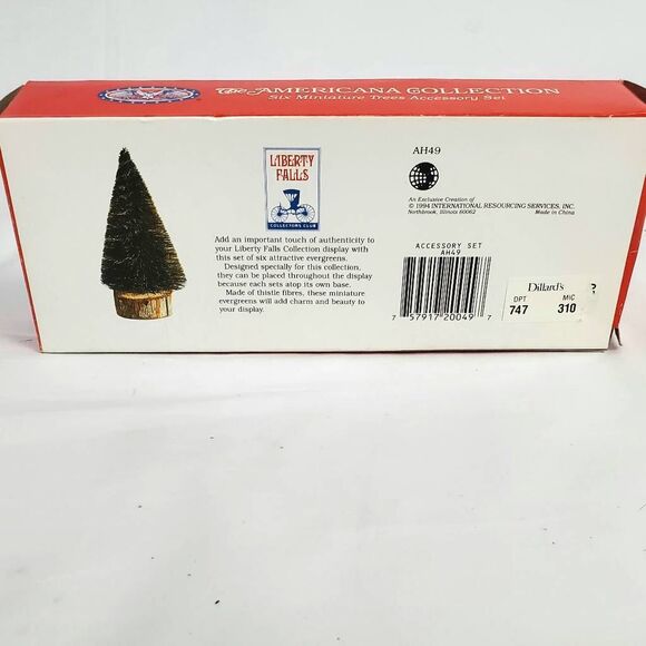 Liberty Falls Six Miniature Trees Accessory Set - Picture 4 of 5